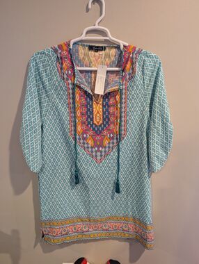 URBAN CoCo Tunic Tassels Boho Hippie XL Festival Vacation Aztec Western NWT